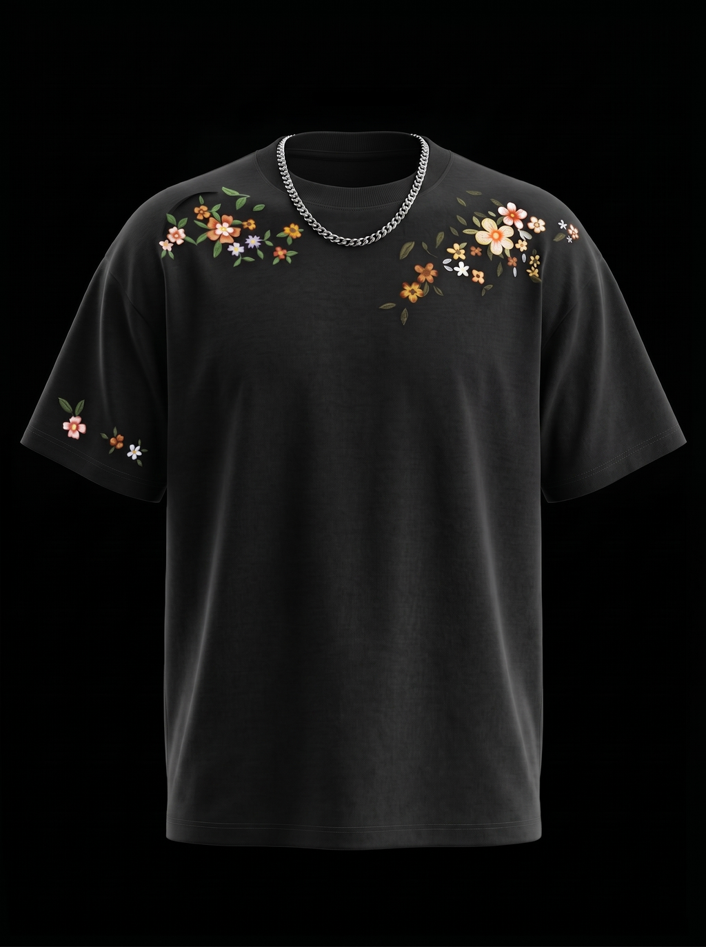 Flowers Over Size T-shirt