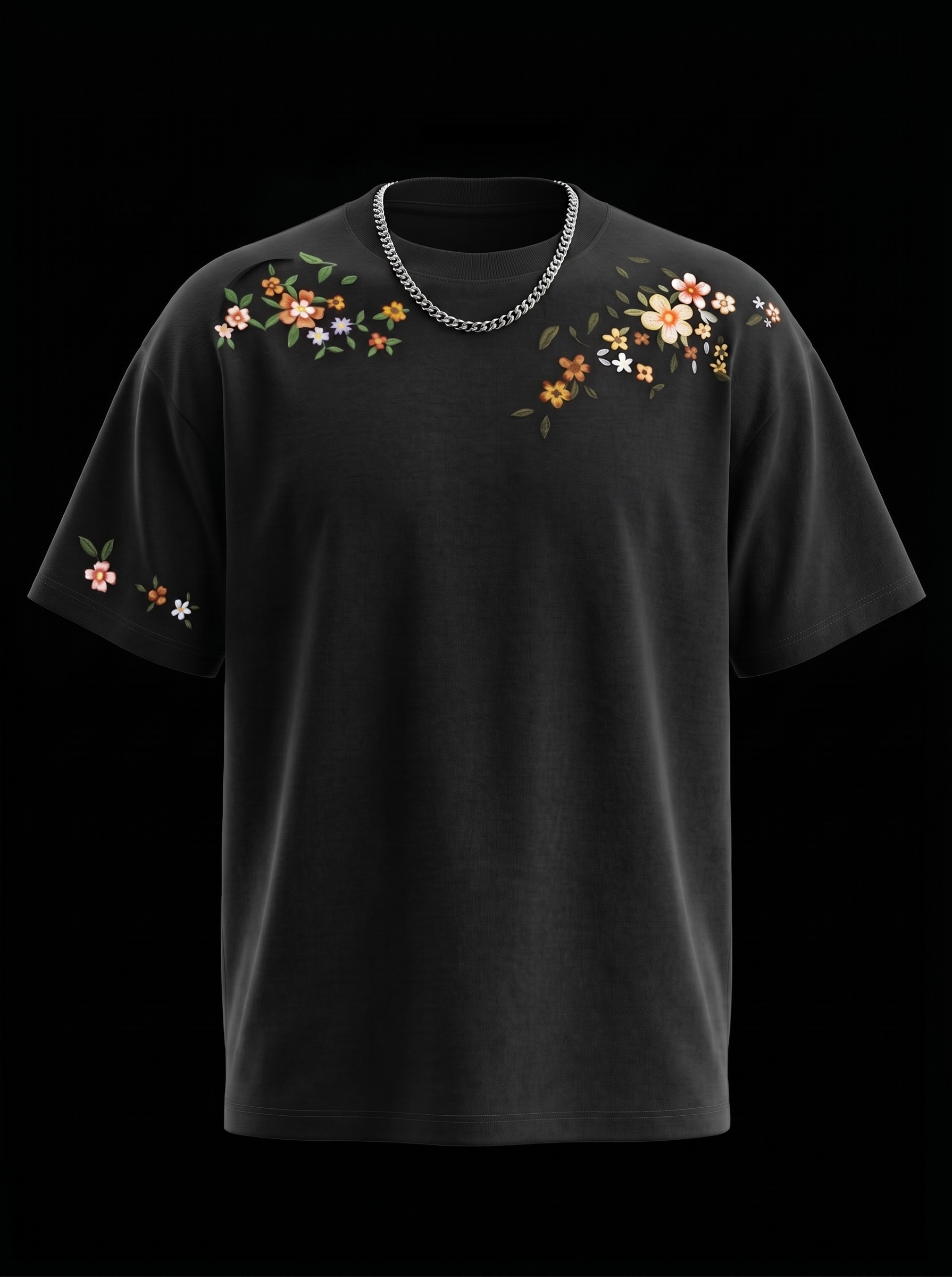 Flowers Over Size T-shirt