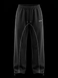Black Straped Wide Leg Pant